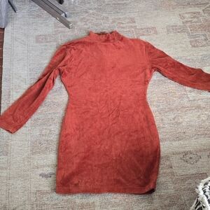 Theme Rust Long Sleeve Dress